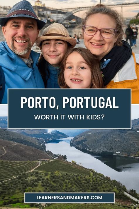 Portugal: Is Porto worth visiting with kids? · Learners and Makers Douro Valley, Family Budget, Trampoline Park, Public Park, Atlantic Ocean, Day Tours, Public Transport, A Month, Old Town