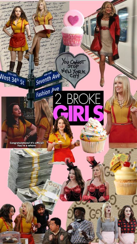 #2brokegirls 2 Broke Girls Poster, 2 Broke Girls Aesthetic, 2 Broke Girl, Teen Shows, 2 Broke Girls, Girls Wallpaper, Rich Boy, Kat Dennings, Maya Hawke