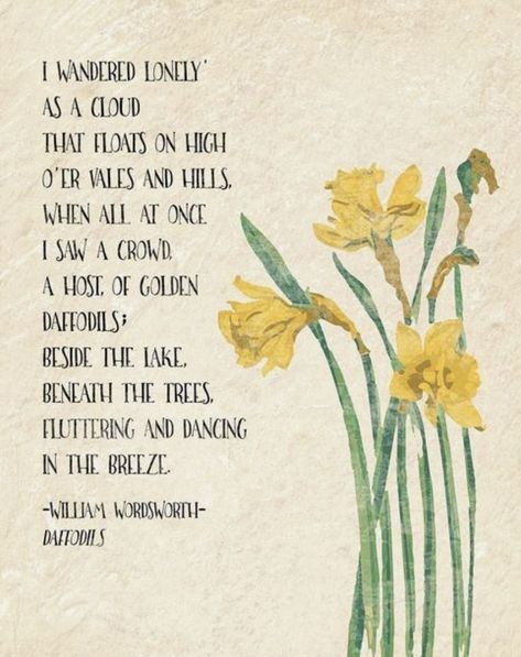 Daffodils William Wordsworth, Easter Church Banners, Beautiful Phrases, Poetry Foundation, William Wordsworth, Easter Quotes, Good Morning Inspiration, Poetry Reading, Church Banners