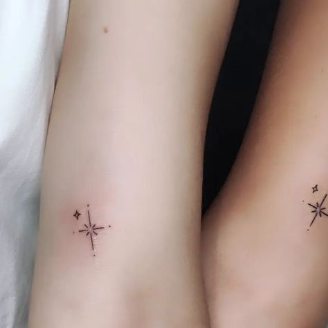 Cute Friendship Tattoos, Matching Star Tattoos, Friendship Tattoo, Cute Friendship, Friendship Tattoos, Star Tattoos, Tattoo Inspo, Tattoo Ideas, Tattoos