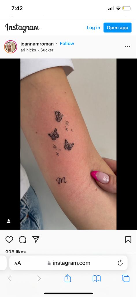 Butterfly And Paw Print Tattoo, Butterfly Paw Print Tattoo, Paw Tattoo, Dog Paw Print, Ink Ideas, Dog Paws, Butterfly Tattoo, Print Tattoos, Tattoos And Piercings