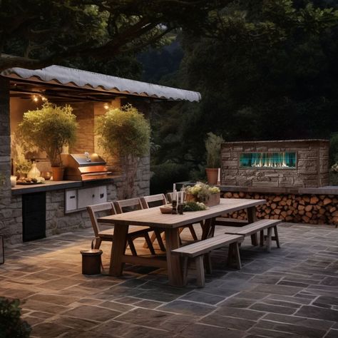 Outdoor gas fire pits