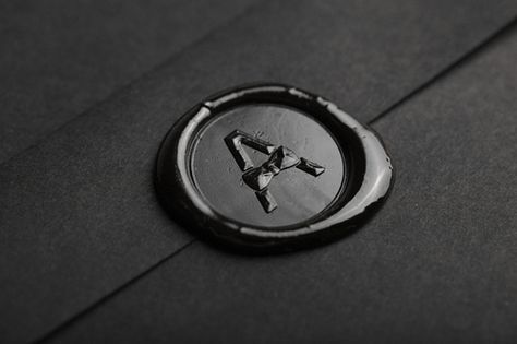 birdcagewalk:  hoyss:Source: http://thenewblack.goffgough.com... All Black Everything, Wax Seal Stamp, Seal Stamp, Fade To Black, Wax Seals, Shades Of Black, Logo Branding, A Black, All Black