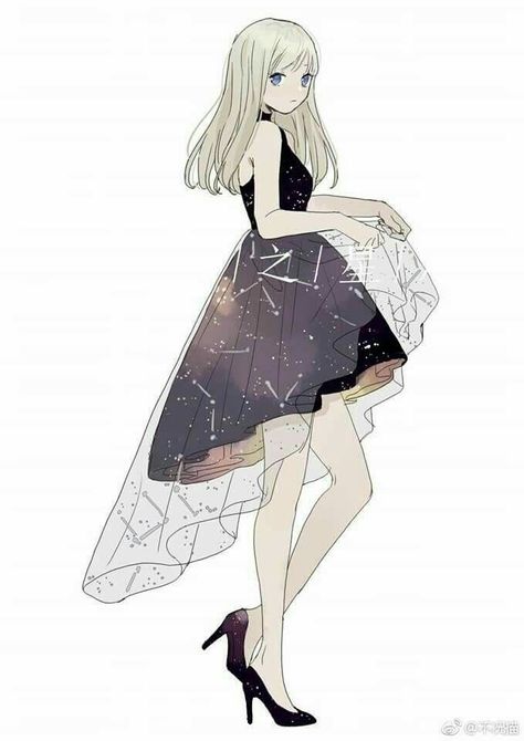 Galaxy Character Design, Fashion Drawing Ideas, Drawing Ideas Inspiration, Art Mignon, Seni Dan Kraf, 캐릭터 드로잉, Fashion Design Drawings, 영감을 주는 캐릭터, Art Anime