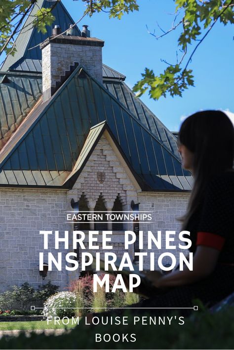 Louise Penny’s wildly popular books are set in Three Pines, a fictional village inspired by real locations in the Eastern Townships. Explore key spots with our “Three Pines Inspiration Map” or, for the die-hard fan, book a tour with Three Pines Tours.   #LouisePenny #Gamache #Threepines #Estrie #easterntownships #abbey #abbaye #books #Knowlton #LacBrome #Québec #Canada Three Pines Map, Louise Penny Books, Eastern Townships, Three Pines, Virtual Museum Tours, Louise Penny, Switzerland Vacation, Capitol Reef National Park, Loire Valley