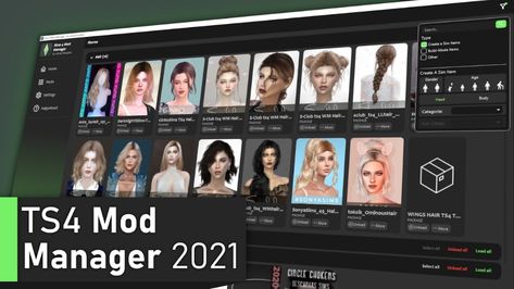 Mod The Sims - Sims 4 Mod/CC Manager 2021 by GameTimeDev [BETA] V1.0.4 Sims 4 Must Have Mods, Sims 4 Best Mods, Sims 4 Hair Male, Sims Gameplay, Sims Background, Die Sims 4, Sims 4 Sims, Background Characters, Sims 4 Game Mods