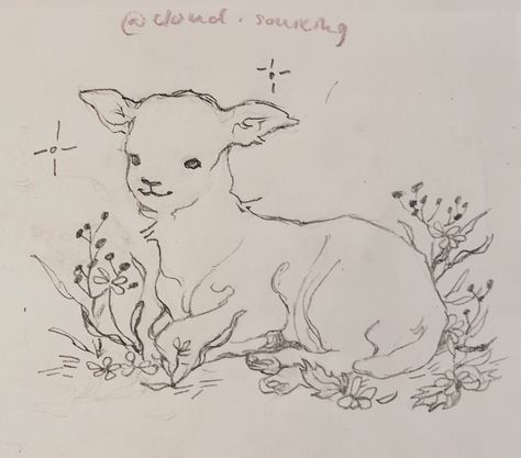 Cute Sheep Art, Fantastic Drawing, Lamb Drawing, Sheep Drawing, Cats Art Drawing, Arte Peculiar, Sheep Art, Arte Obscura, Arte Sketchbook