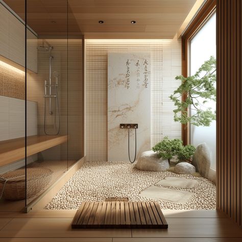 21 Stunning Japandi Style Bathroom designs for a Zen-Like Retreat - Unique Design Blog Japandi Interiors Bathroom, Japandi Villa, Modern Japanese Bathroom, Japandi Interiors Moodboard, Japandi Style Bathroom, Zen Architecture, Japanese Bathrooms, Japandi Bathroom Design, Angel Workout