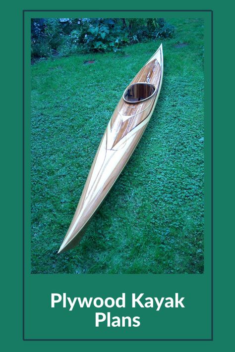 10 Plywood Kayak Plans (With PDFs) - Kayak Help Wood Kayak Plans, Cedar Strip Kayak, Kayak Plans, Sailing Kayak, Wood Kayak, Wooden Kayak, Cedar Strip Canoe, Plywood Boat Plans, Tandem Kayaking