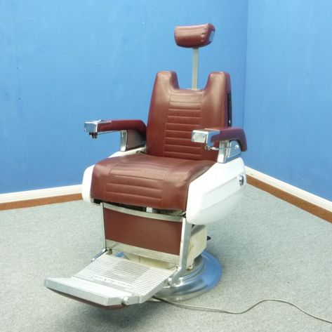 For sale: Electric Barber Chair from Belmont, 1960s | #vntg #vintage Barber Chairs, Barber Chair, Vintage Design, Vintage Designs, Old School, 1960s, Electricity, For Sale, Design