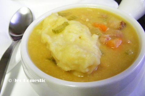 You cannot speak of Traditional Newfoundland Fare without including my personal favourite, Pease Soup with Salt Beef and Steamed Dumplin... Doughboys Recipe, Salt Beef, Beef Ham, Newfoundland Recipes, Steamed Dumplings, Rock Recipes, Delicious Soup, Freezer Meals, Newfoundland