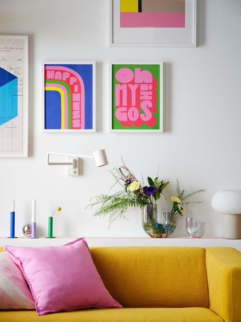 New IKEA Products July 2023: Bold Colors & Prints - The Nordroom Scandinavian Japanese Interior, Colorful Scandinavian Interior, Scandinavian Hygge, Ikea New, Painted Wood Floors, Ikea Catalog, Ikea Living Room, Japanese Interior Design, Neutral Furniture