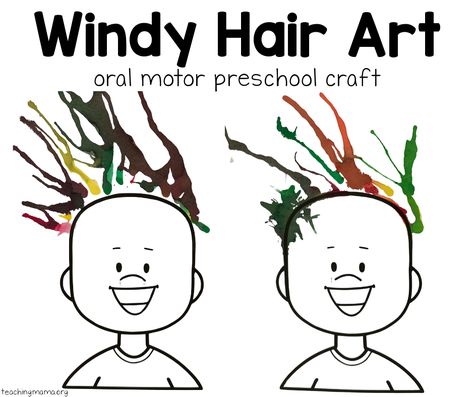 Create a fun and interactive Windy Hair Preschool Craft with this easy process art activity. Perfect for spring! Crazy Hair Activities For Preschool, Hair Activity For Preschool, Windy Day Craft, Wind Craft Preschool, Windy Weather Crafts Preschool, Windy Activities Preschool, Windy Crafts For Preschoolers, Wind Crafts For Preschool, Windy Art