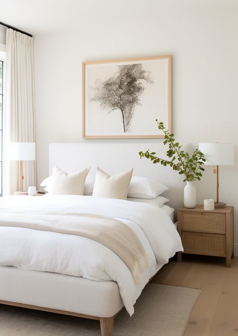 Master the art of bedroom decor with our comprehensive guide on "How to Arrange Pillows on a Bed." Explore various styles, from simple clean Clean Apartment Bedroom, Minamilist Clean Bedroom, Minimal Coastal Bedroom, Plain Room Ideas, Make Bed Aesthetic, White Walls Bedroom Ideas, Clean White Bedroom, White Bedding Bedroom, Bedroom With White Bed