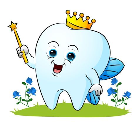 The tooth fairy is using the crown and h... | Premium Vector #Freepik #vector #tooth-fairy #tooth #dental-background #tooth-background Tooth Background, Tooth Fairy Images, Tooth Fairy Pillow Pattern, Tooth Design, The Tooth Fairy, Indian Flag, Tooth Fairy Pillow, Paper Illustration, The Graduate