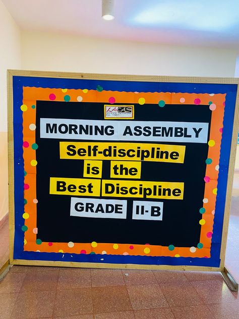 Board Decoration Ideas, Morning Assembly, Board Decoration, Random Image, Self Discipline, School Board, Pattern Making, Decoration Ideas, Pattern