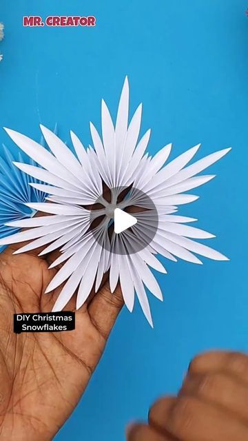 MR. CREATOR on Instagram: "DIY handmade paper christmas snowflakes #Reels #Shorts #Crafts" Diy Handmade Paper, Handmade Christmas Decorations, Paper Christmas, Instagram Diy, July 15, Christmas Snowflakes, Diy Handmade, Handmade Paper, Handmade Christmas