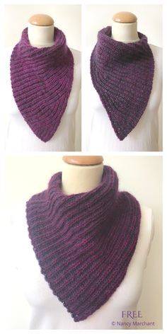 Briohe Bandana Cowl Free Knitting Patterns - Knitting Pattern Knit Bandana Cowl, Knitted Bandana Cowl Free Pattern, Knitted Neck Warmer Free Pattern Cowl Scarf, Bandana Cowl Knit Pattern, Cowl Knitting Patterns Free, Knitting Patterns Free Scarf Cowls, Easy Cowl Knitting Pattern, Snood Knitting Pattern, Brioche Knit