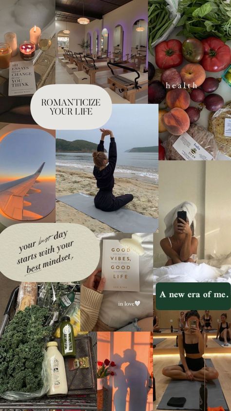 Romanticize Your Life, Vision Board Collage, Vision Board Examples, Vision Board Wallpaper, Dream Vision Board, Life Vision Board, Visual Board, Vision Board Manifestation, Vie Motivation