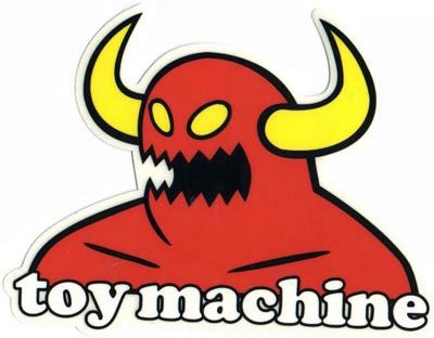 Toy_Machine_Skateboarding_Logo Skateboard Companies, Machine Logo, Skateboard Logo, Skate Stickers, Vintage Skateboards, Monster Stickers, Toy Machine, Skateboard Tshirt, Skate Art