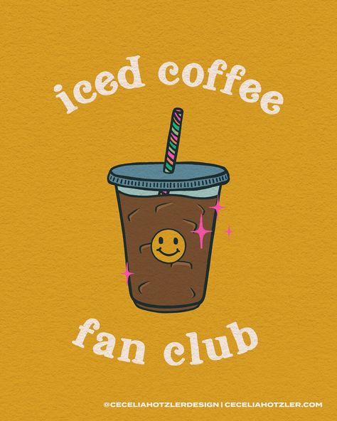 Iced coffee fan club ✨ Are you part of the iced coffee fan club? . . . #digitalart #digitaldrawing #digitalillustration #ipadart #ipaddrawing #ipadillustration #illo #illust #illustragram #illustagram #illustration_daily #dailyart #dailydrawing #dailyillustration #illustration_best Coffee Cute Drawing, Iced Coffee Illustration, Coffee Illustration, Ipad Drawings, Coffee Club, Spotify Apple, Design And Illustration, Ipad Art, Daily Drawing