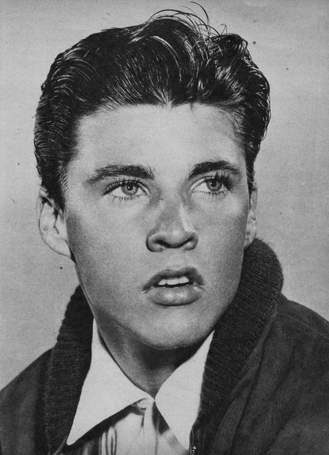 Flat Top Haircut, Ricky Nelson, Old Hollywood Glam, Short Grey Hair, Most Beautiful People, Black And White Portraits, Pretty Eyes, Male Face, Tv Stars