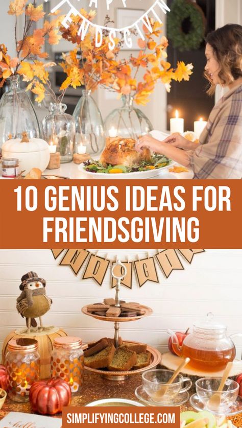 The best Friendsgiving ideas you need to know to help you throw the perfect Friendsgiving party this year! #friendsgiving #party Friendsgiving Party Food, Friendsgiving Food Ideas, Friendsgiving Games, Friendsgiving Ideas, Friendsgiving Dinner Party, Friendsgiving Decorations, Friendsgiving Food, Diy Glasses, Friendsgiving Invite