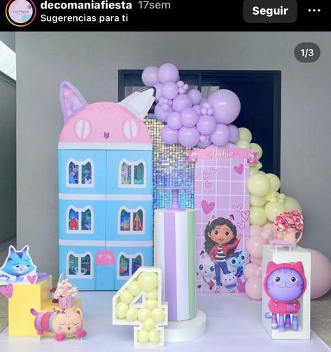 Gaby Dollhouse Party Ideas, Gabby Dollhouse Party, Fairytale Birthday, Birthday Cake For Cat, Gabby Dollhouse, Magic Party, Baby Led Weaning Recipes, Sprinkle Party, Cat Birthday Party