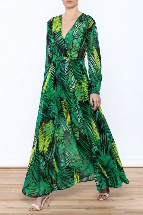 Tropical Safari, Safari Wedding, Breastfeeding Dress, Embroidered Mesh Dress, Safari Dress, Stylish Outfits For Women Over 50, Tropical Fashion, Green Maxi, Maxi Dress Navy