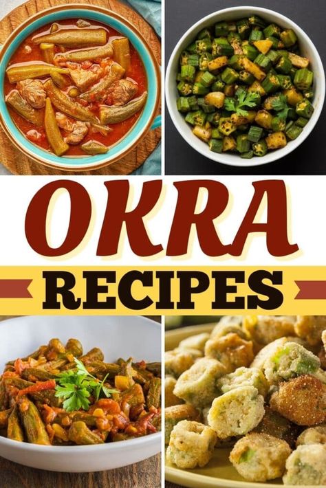 Okra Casserole, Spicy Gumbo, Okra Gumbo, East Indian Food, Roasted Okra, Okra Stew, Okra And Tomatoes, Southern Side Dishes, Fried Okra