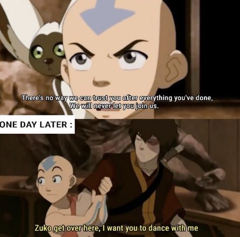 Flameo Hotman, Aang Katara Sokka, Sokka Toph, Aang Katara, All Out Anime, Atla Memes, Avatar: The Last Airbender, Prince Zuko, Sneak Attack