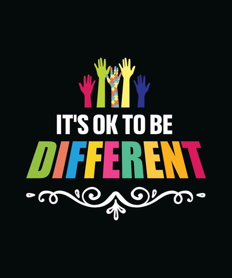 Its Ok To Be Different, Its Ok, Be Different, Vector Art, Calm Artwork, Vector Free, Royalty Free, Clip Art, Art