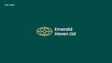 Emerald Haven Ltd - Logo Concept on Behance Emerald Logo, Haven Logo, Logo Design Branding, Logo Concept, Branding Design Logo, Graphic Design Logo, Freelancing Jobs, Print Logo, Design Branding