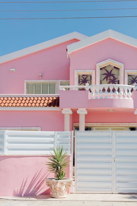 ... Surreal Images, Pink Lifestyle, Thessaloniki Greece, Personal Identity, Pink House, Limassol, Barbie Dream House, Pink Houses, Dream House Exterior