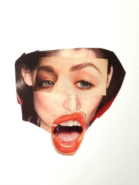 Hilarious Magazine Face Collages · Craftwhack Soundcloud Icon, Collage Faces, Face Collage, Collage Portrait, Cindy Sherman, Collage Art Projects, Surreal Collage, Paper Collage Art, Magazine Collage