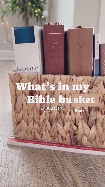 Bible Study Basket, Bible Basket, Bible Study Bag, Book Of Luke, Morning Baskets, In My Bible, Word Reference, Holy Girl, Corner Ideas