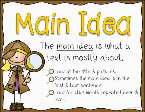 Main Idea And Supporting Details 3.5ij, 3.6gh - Lessons - Tes Teach Main Idea And Supporting Details, Teaching Main Idea, Main Idea Worksheet, Critical Reading, Supporting Details, Class Poster, Reading Themes, Text Evidence, Thesis Statement