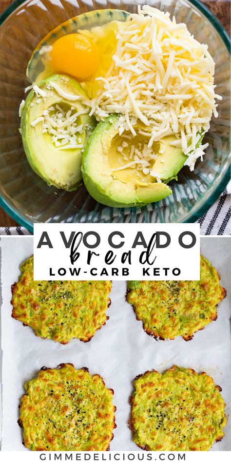 3 Ingredient Avocado Bread (Low-Carb/Keto) Avocado Recipes Breakfast, Avocado Bread, Bariatric Meals, Keto Carnivore, Cottage Cheese Recipes, High Protein Meals, Carnivore Diet, Low Carb Eating, Keto Ideas