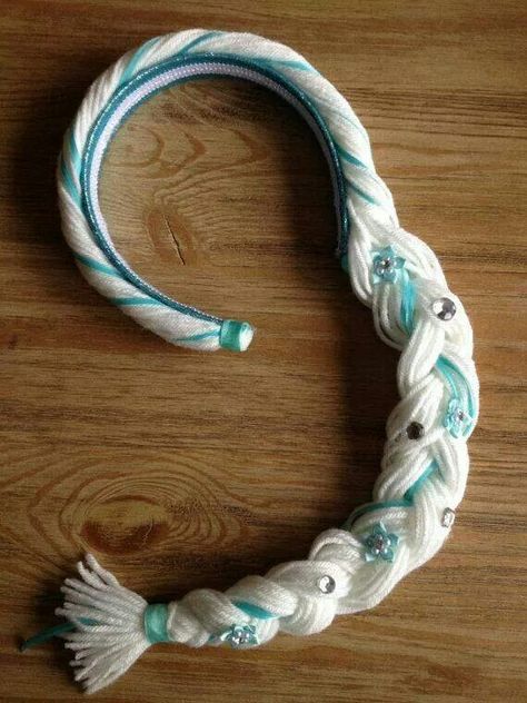 Tangled diy Headband Inspiration, Elsa Headband, Elsa Braid, Hair Accessories Diy Headband, Headband Braid, Elsa Hair, Braid Headband, Frozen Bday Party, Headband Fits