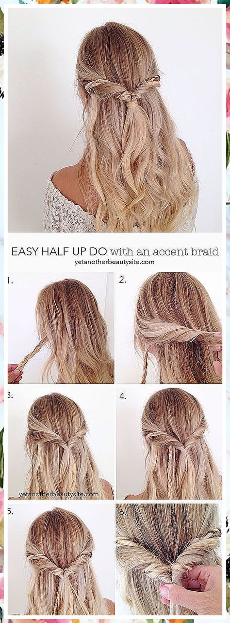 Cute Winter Hair Accessories - Be Awesome - Stop Searching! Get all your needs met from one of the leading online retailers. Hairstyles For Really Long Hair, Easy Beach Hairstyles, Quick And Easy Hairstyles, Prom Hair Tutorial, Really Curly Hair, Easy Updos For Long Hair, Diy Wedding Hair, Wedding Hairstyles Medium Length, Simple Prom Hair