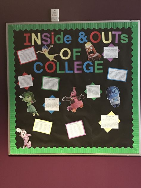 Inside Out Theme Bulletin Board, Sophomore Bulletin Boards, Inside Out Ra Board, Ra Door Decs Inside Out, Res Life Programs Activities, Bulletin Board Ideas Ra College, Ra Where Am I Board Ideas, Ra Bulletin Board Ideas Freshman, Welcome Bulletin Boards Ra