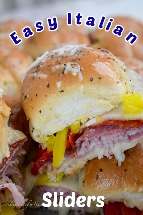 Italian Sliders Recipe Salami Pepperoni Roll Ups, Pepperoni And Salami Sliders, Hawaiian Roll Sliders Italian, Italian Sliders Hawaiian Rolls, Oven Sandwiches, Simple Sliders, Italian Sliders, Sliders Recipes Hawaiian Rolls, Hawaiian Roll