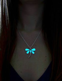 Glowing Jewelry, Glow Jewelry, Teen Christmas Gifts, Glowing Necklace, Dark Jewelry, Dragonfly Necklace, Felt Jewelry, Dragonfly Pendant, Turtle Pendant