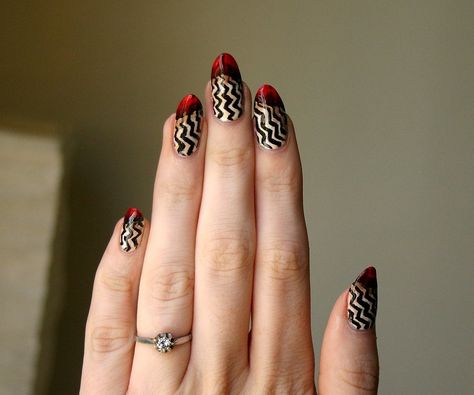 Casket Nails, Nails After Acrylics, Coffin Acrylic Nails, Black Coffin Nails, 31 Day Challenge, Nail Pictures, Striped Nails, Popsugar Beauty, Acrylic Nails Coffin