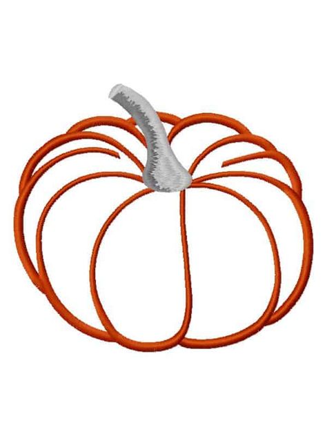 Pumpkin-free embroidery design - Free embroidery designs Pumpkin Embroidery Designs, Pumpkin Outline, Pumpkin Embroidery, Pumpkin Bowls, Brother Embroidery Machine, Brother Embroidery, Embroidery Design Download, Free Embroidery Designs, Free Embroidery