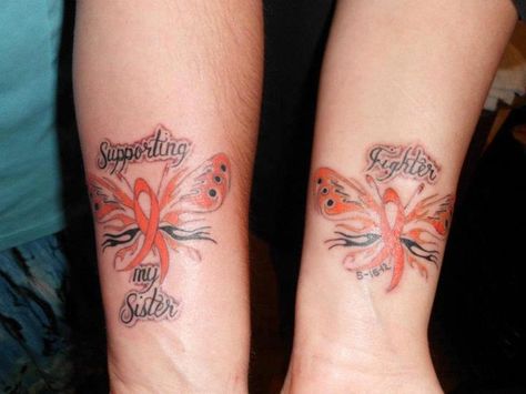 MS Tattoo's Ms Warrior Tattoo, Ms Tattoos Multiple Sclerosis, Orange Ribbon Tattoo, Multiple Sclerosis Tattoo, Lymphoma Tattoo, Ms Tattoos, Ms Warrior, Mouse Wallpaper, Ribbon Tattoos