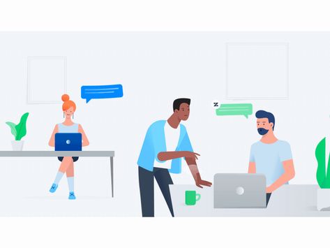 Office communication by Ihor Karas - Dribbble Communication Illustration, Sign Language Phrases, Animation Explainer Video, Corporate Communication, Explainer Video, Video Production Company, Motion Design Animation, Video Projection, Animation Design