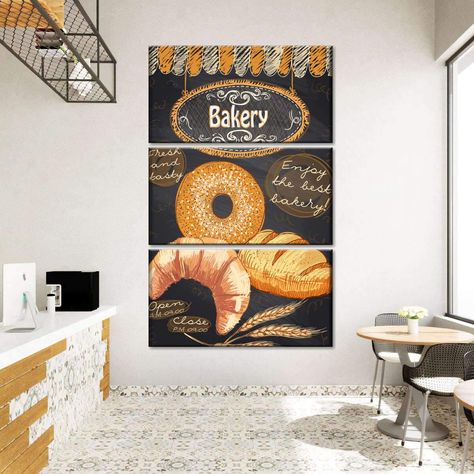 Bakery Wall Design, Bakery Diorama, Bakery Wall Decor, Bakery Illustration, Bakery Shop Interior, Bakery Art, Vintage Bakery, Bakery Store, Bakery Interior