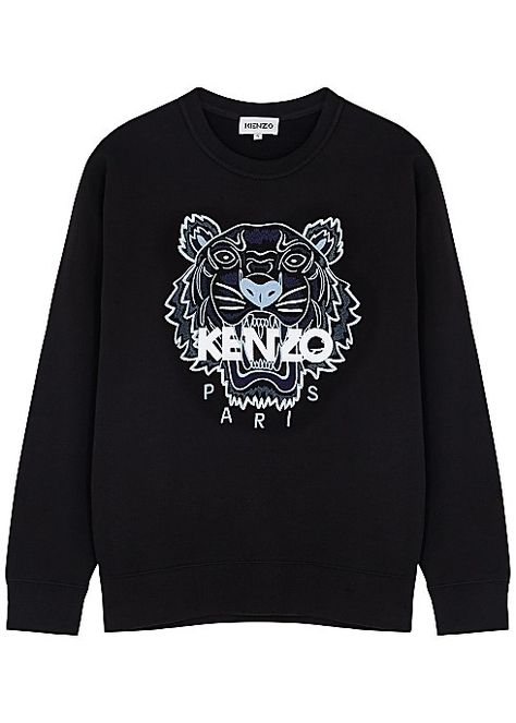 Tiger Aesthetic, Kenzo Sweater, Kenzo Sweatshirt, Kenzo Tiger, Sportswear Design, Winter Hoodie, Blue Knit Sweater, Designer Outlet, Mens Hoodie