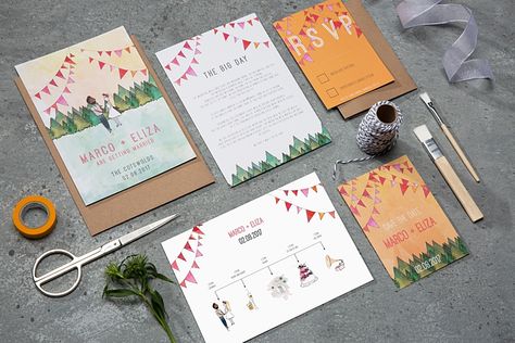 The Supplier Love Family Round Up. July 2017 Festival Wedding Invitations, Forest Themed Wedding, Festival Style Wedding, Festival Themed Wedding, Wedding Bunting, Wedding Stationery Suite, Festival Vibes, Rustic Invitations, Festival Wedding